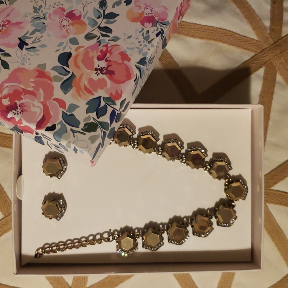 Statement Necklace and Earrings Set